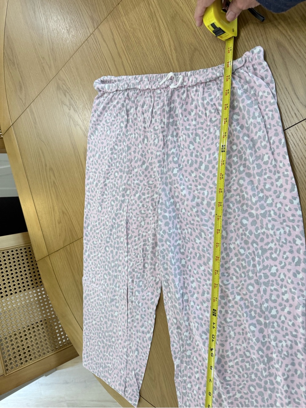 Ladies Pink Leopard Print Lounge Pants